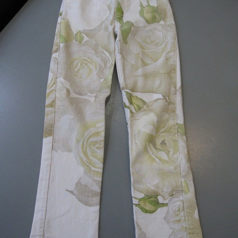 Roberto Cavalli Roses Buds jeans ~ Size s